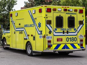 File photo of a Montreal ambulance.