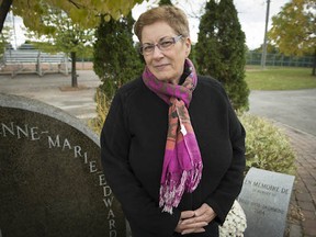 Doreen Haddad,  Friday, October 10, 2014 in Pierrefonds. Haddad is the mother of Kelly-Anne Drummond who was murdered by her live-in boyfriend, Martin Morin-Cousineau in 2004.