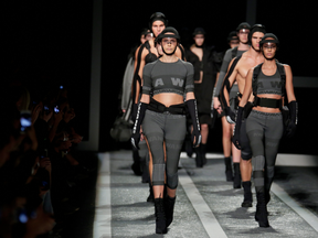 On the catwalk for Alexander Wang X H&M.