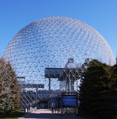 The Biosphere is a beautiful sight when you go for a spring time stroll on Île Sainte-Hélène.