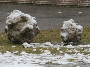 That's what they look like when you don't have enough snow.