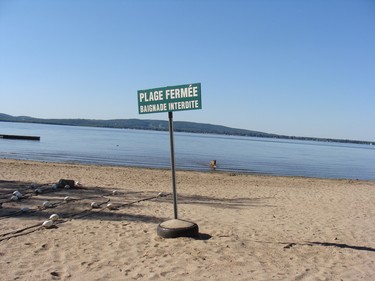 Beach is closed at Cap St. Jacques.