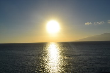 Beautiful Maui Sunset in the winter.