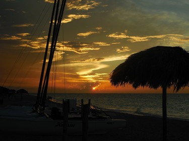 Sunset in Varadero, Cuba, during our last vacation.