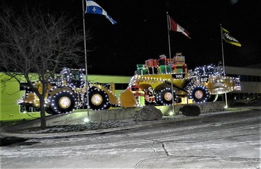 It might not be on a tree but I get the christmas spirit when Hewitts turn the lights on their trucks for the last 40 years