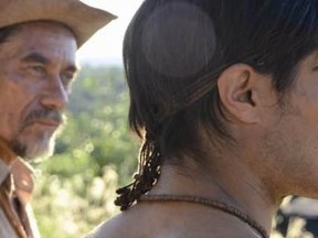 Gael Garcia Bernal, right, plays Kai, a man well-versed in the ways of the jungle, in the film El Ardor, which is being shown as part of the Festival du nouveau cinema.