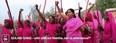 Sampat Palm right, and members of the Gulabi Gang, which fights for the rights of women and the poor in India. (Image is from Facebook page of Cinema Politica.)