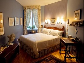 A view of the bedroom in Renee Lescop's condo Thursday, August 28, 2014 in Montreal. Her ground floor condo is one of a group of apartments built a century ago.