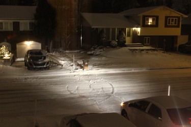 When my daughter backed into the driveway the tires created this design of two hearts!! Cool.