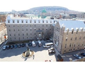 MONTREAL, QUE: APRIL 8, 2013 -- Hotel Dieu Hospital in Montreal  Monday, April 8, 2013. The Montreal Health and Social Services Agency has authorized the sale of Hotel Dieu Hospital  founded in 1645 and the oldest hospital in Montreal. With no clear future use for those buildings, Les amis de la Montagne, a group which seeks to preserve Mount Royal and its environs, is growing concerned. (John Kenney/THE GAZETTE) ORG XMIT: 46414