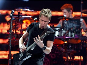 Nickelback performs at the Bell Centre on Wednesday.