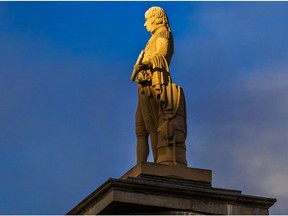 Nelson's Column, erected in 1809 at Place Jacques-Cartier, in Montreal.