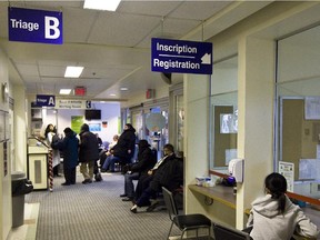 Emergency room at Saint-Mary's Hospital Centre.