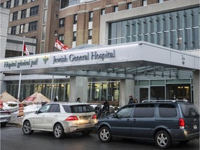 The entrance to the Jewish General Hospital in Montreal.