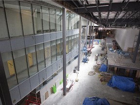 The atrium of the new K pavillion at the Montreal Jewish General Hospital, Wednesday, July 23, 2014.