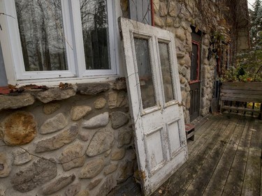 An old front door waits for a new future at the the Rigaud home of Roger Brabant.