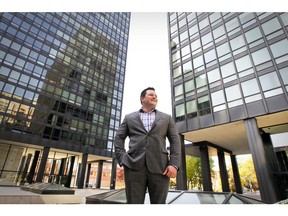 Olivier Leclerc outside Westmount Square Friday October 03, 2014.  Leclerc has purchased 84 units in the complex for $70 million.  (John Mahoney  / THE GAZETTE) ORG XMIT: 51166-1305