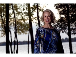 Barbara Lewis at home in the Ile Bizard.  She launches the St-Columba Church concert series Oct. 25.