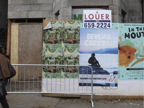 A store that's gone out of business on St-Denis St. in Montreal Thursday October 16, 2014.