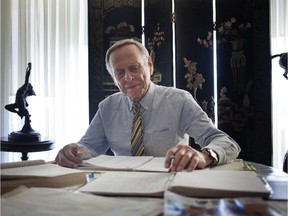 Syd Wise, who passed away Tuesday, served as a school commissioner in Côte-St-Luc for 21 years. He was first elected in 1994 with the Protestant School Board of Greater Montreal, then at the English Montreal School Board starting in 1998. Wise was photographed at his home on Oct. 2, 2014 when he was running for election as EMSB commissioner in the Cote-St- Luc/Hampstead ward in last fall's school board elections.