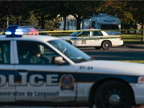 File photo: Longueuil police vehicles.