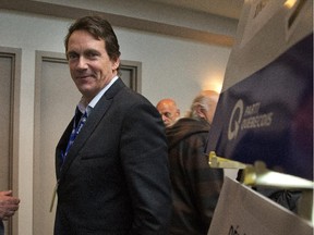 Pierre Karl Péladeau PQ MNA for Saint-Jérôme at the PQ meeting of the presidents council,  at the Delta Hotel in Sherbrooke, east of Montreal, Saturday, October 4, 2014.