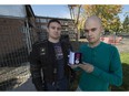 Giancarlo Torino, left, and Andrei Odorico, right, received Governor General awards for bravery Oct. 3 for saving two lives during a fire in Pointe-Claire in 2011.