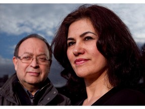 Montreal-based, Chilean-born filmmaker Patricio Henríquez, left, with one of the key figures in the film, Rushan Abbas, a U.S. businesswoman of Uyghur origin.