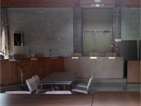 Empty council chamber at Beaconsfield city hall, west of Montreal Tuesday May 21, 2013.