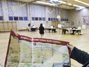File photo: Westmount High School polling station during November 2007 school board elections
