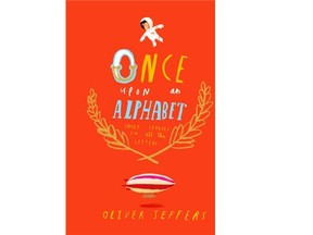 Oliver Jeffers has written an alphabet book with a twist, Once Upon an Alphabet.