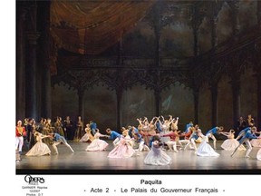 The Paris Opera Ballet’s Paquita, choreographed by Pierre Lacotte, will run from Oct. 16 to 19 in Salle Wilfrid Pelletier at Place Des Arts. In this image, the Gypsy girl Paquita learns her true identity.