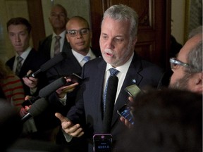 Quebec Premier Philippe Couillard expresses sorrow but not surprise at terror attack in St-Jean-sur-Richelieu
