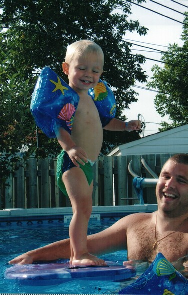 SWIMMING WITH DAD