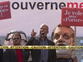 Marc Ranger, leader of the coalition of union workers, shown here in this file picture from August, is promising the membership will not ease its pressure campaign to halt a proposed reform of city workers' pensions. THE CANADIAN PRESS/Clement Allard