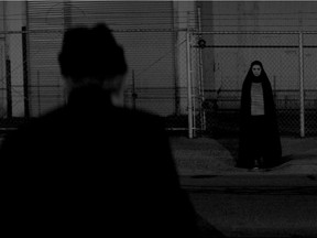 Sheila Vand stars in Ana Lily Amirpour's film A Girl Walks Home Alone at Night, playing at the Festival du nouveau cinéma.