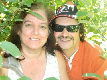 Gary and Shirley apple picking