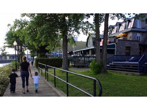 The boardwalk at Ste. Anne de Bellevue.