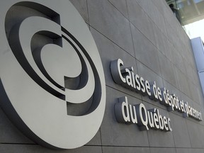 The main logo of the Caisse de dépôt et placement du Quebec on February 25, 2009.