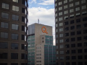 A view of the Hydro-Québec building seen from the Hyatt Regency hotel in Montreal on Wednesday, October 8, 2014.
