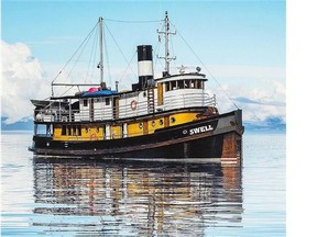 The Swell, a classic tugboat, carries just 10 passengers.