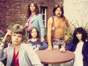 The Wackers: Standing, left to right: Bill "Kootch" Trochim, Ernie Earnshaw. Seated, left to right: Randy Bishop, J.P. Lauzon, Bob Segarini.