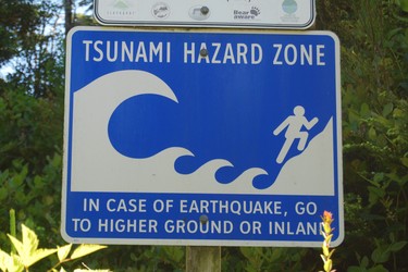 It was a little disconcerting to see these signs, as we travelled the road to Tofino, B.C.