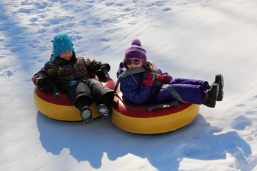 February is tubing month.