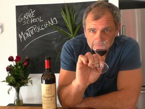 Gazette wine critic Bill Zacharkiw sipping a glass of Masciarelli.