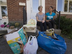 Tifanie Valade, left, and  Selina Richard started Community Wings,  a new organization trying to "bring a sense of solidarity back to off-island communities."