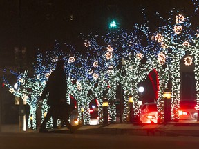 Christmas lights McGill Montreal