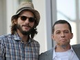Jon Cryer (right) and Ashton Kutcher: Their "Two and a Half Men" characters tied the knot in the second episode of the final season.