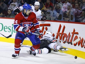 The Montreal Canadiens host the Chicago Blackhawks at the Bell Centre in Montreal.