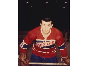First-year pro Guy Lapointe, age 20 in 1968-69, with the Montreal Canadiens' Central Hockey League farm team Houston Apollos.